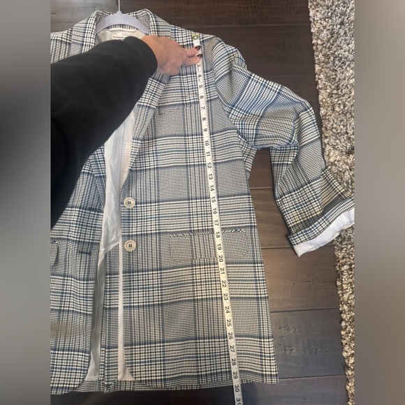 Anthropologie oversized blazer skirt set preppy dark academia cool girl 90’s - Picture 4 of 16